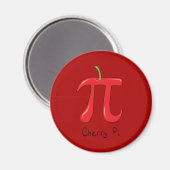 Funny Wiskunde Cherry Pi Magneet (Voorkant / Achterkant)