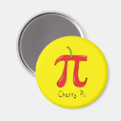 Funny Wiskunde Cherry Pi Magneet (Voorkant / Achterkant)