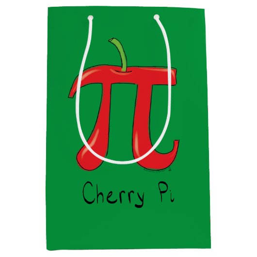 Funny Wiskunde Cherry Pi Medium Cadeauzakje (Voorkant)