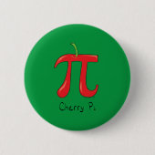 Funny Wiskunde Cherry Pi Ronde Button 5,7 Cm (Voorkant)