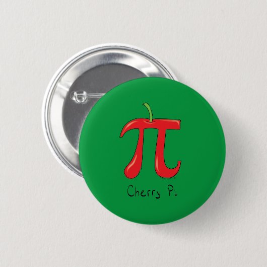 Funny Wiskunde Cherry Pi Ronde Button 5,7 Cm (Voorkant /achterkant)