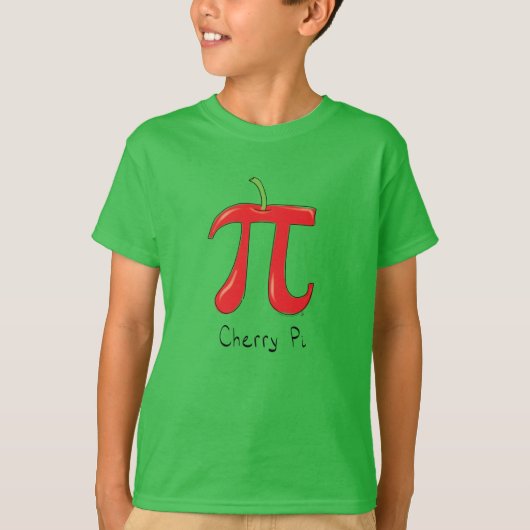 Funny Wiskunde Cherry Pi T-shirt (Voorkant)