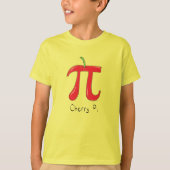 Funny Wiskunde Cherry Pi T-shirt (Voorkant)