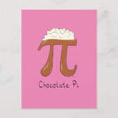 Funny Wiskunde Chocolate Pi-symbool Briefkaart (Voorkant)