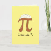 Funny Wiskunde Chocolate Pi-symbool Kaart (Voorkant)
