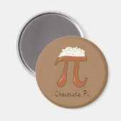 Funny Wiskunde Chocolate Pi-symbool Magneet (Voorkant / Achterkant)