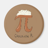 Funny Wiskunde Chocolate Pi-symbool Magneet (Voorkant)