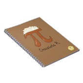 Funny Wiskunde Chocolate Pi-symbool Notitieboek (Rechterzijde)
