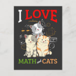 Funny Wiskunde en Cat Lover Animal Science Teacher Briefkaart<br><div class="desc">Wiskunde en Pet Lover Gift voor Kitten Eigenaar. Grappig Wiskunde en Cat Lover Animal Science Teacher.</div>