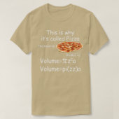 Funny Wiskunde en Pizza vergelijking Funny Wiskund T-shirt (Design voorkant)