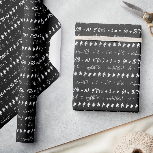 Funny Wiskunde Formulae Gift voor Wiskundige Cadeaupapier