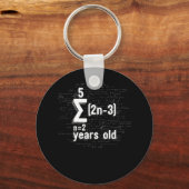 Funny Wiskunde Geek 16e verjaardag 16 jaar oud Sleutelhanger (Voorkant)