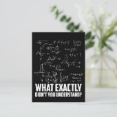 Funny Wiskunde Geek Physics Science Joke Briefkaart (Staand voorkant)