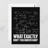Funny Wiskunde Geek Physics Science Joke Briefkaart (Voorkant / Achterkant)