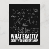 Funny Wiskunde Geek Physics Science Joke Briefkaart (Voorkant)