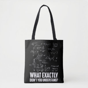 Funny Wiskunde Geek Physics Science Joke Tote Bag