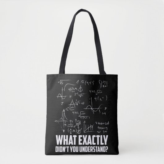Funny Wiskunde Geek Physics Science Joke Tote Bag (Voorkant)