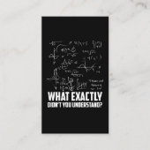 Funny Wiskunde Geek Physics Science Joke Visitekaartje (Voorkant)