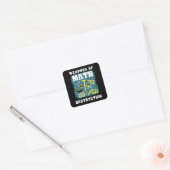 Funny Wiskunde Gifts Vierkante Sticker (Envelop)