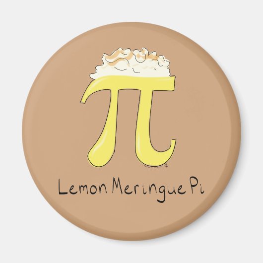 Funny Wiskunde Humor Lemon Pi Magneet (Voorkant)