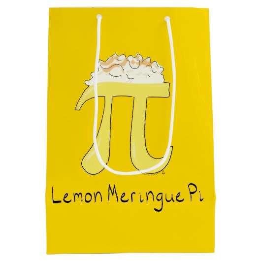 Funny Wiskunde Humor Lemon Pi Medium Cadeauzakje (Achterkant)