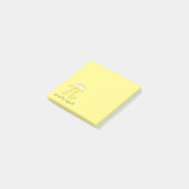Funny Wiskunde Humor Lemon Pi Post-it® Notes (Schuin)