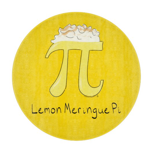 Funny Wiskunde Humor Lemon Pi Snijplank (Voorkant)
