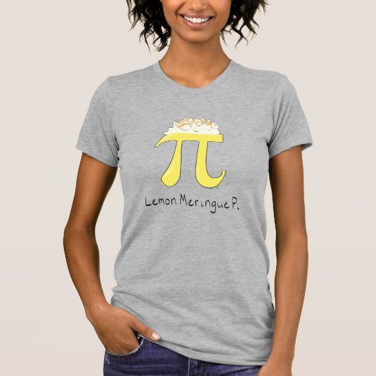 Funny Wiskunde Humor Lemon Pi T-shirt (Voorkant)