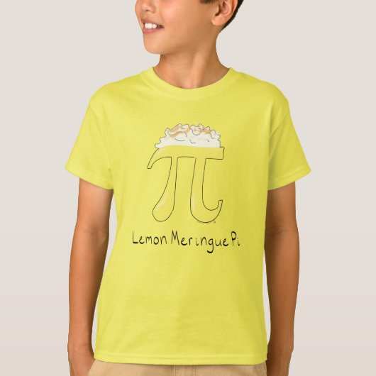 Funny Wiskunde Humor Lemon Pi T-shirt (Voorkant)