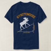 Funny Wiskunde Hypotemoose Driehoek naast Mathemat T-shirt (Design voorkant)