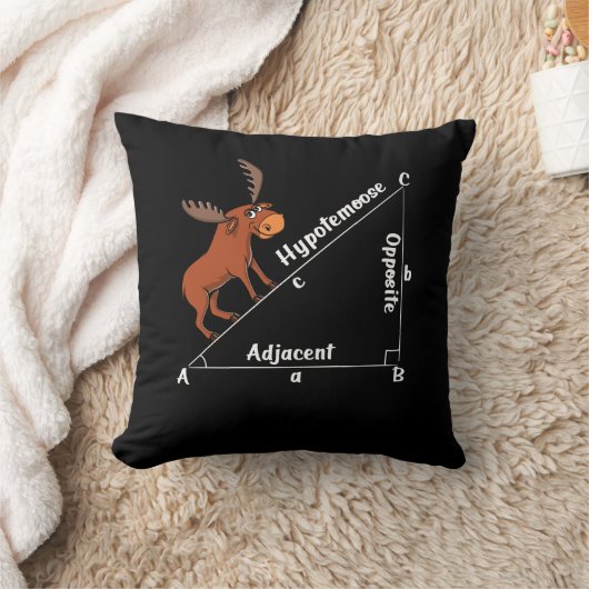 Funny Wiskunde Hypotemoose Geometry Moose Joke Pun Kussen (Deken)