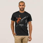 Funny Wiskunde Hypotemoose Geometry Moose Joke Pun T-shirt (Voorkant volledig)