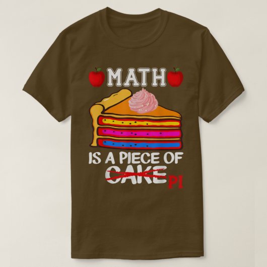 Funny Wiskunde is een stuk kinderdocent pi da T-shirt (Design voorkant)