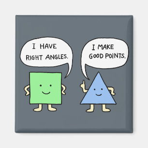 Funny Wiskunde Joke Magnet Cute Geometry Joke Magn