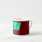 Funny Wiskunde Joke Mathematics Wiskunde Humor Stu Espresso Kop (Voorkant rechts)