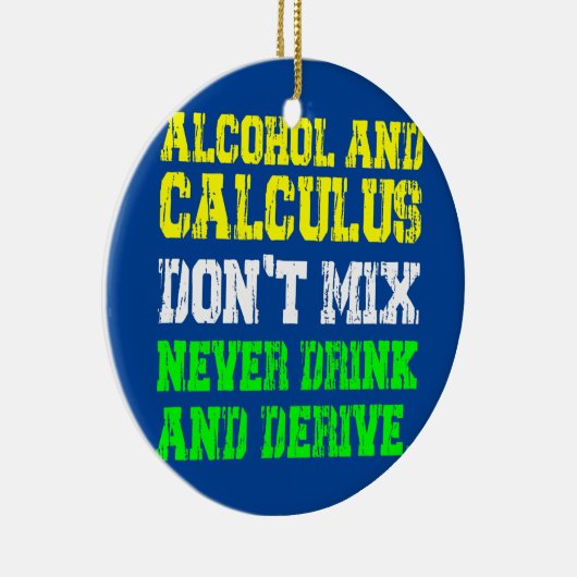 Funny Wiskunde Joke Mathematics Wiskunde Humor Stu Keramisch Ornament (Rechts)