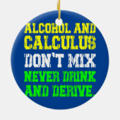 Funny Wiskunde Joke Mathematics Wiskunde Humor Stu Keramisch Ornament (Achterkant)