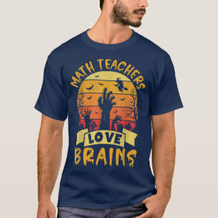Funny Wiskunde Leraar Halloween Alle leraren Liefd T-shirt