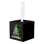 Funny Wiskunde leraar kerst Geometree Decoratie (Voorkant hoekig)