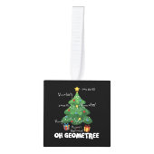 Funny Wiskunde leraar kerst Geometree Decoratie (Voorkant)