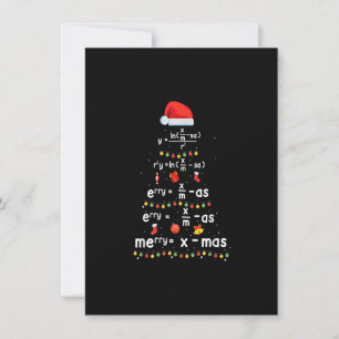Funny Wiskunde leraar kerstboom Kaart