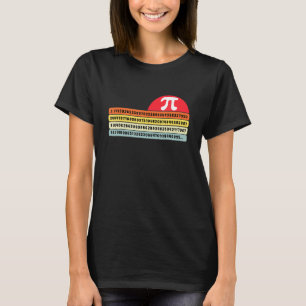 Funny Wiskunde leraar student Geek Retro Zonnezon T-shirt