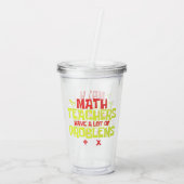 Funny Wiskunde leraar | Wiskunde Joke Acryl Drinkbeker (Achterkant)