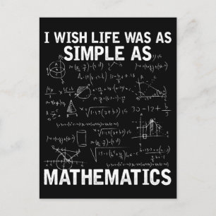 Funny Wiskunde leraar wiskunde nerd Briefkaart