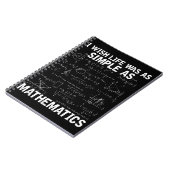 Funny Wiskunde leraar wiskunde nerd Notitieboek (Linkerzijde)