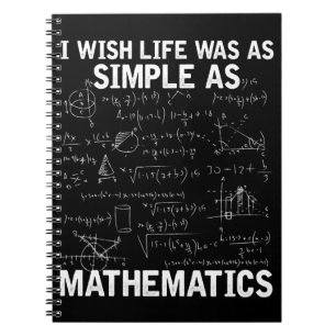 Funny Wiskunde leraar wiskunde nerd Notitieboek