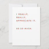 Funny Wiskunde Nerd Hartelijk dank, Nummer Pi Bedankkaart (Achterkant)