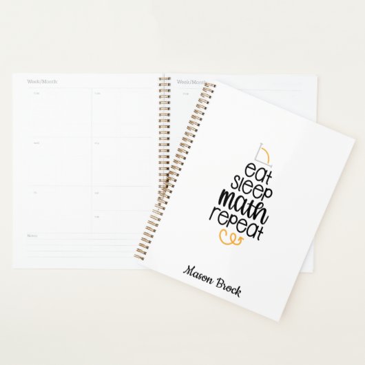 Funny wiskunde, op maat gesneden geschenk planner (Display)