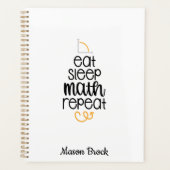 Funny wiskunde, op maat gesneden geschenk planner (Voorkant)