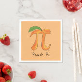 Funny Wiskunde Peach Pi-symbool Servet (Insitu)